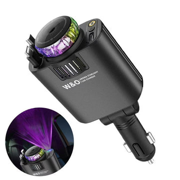 5 in 1 Fast Car Charger - Multi Port USB Charger UAE