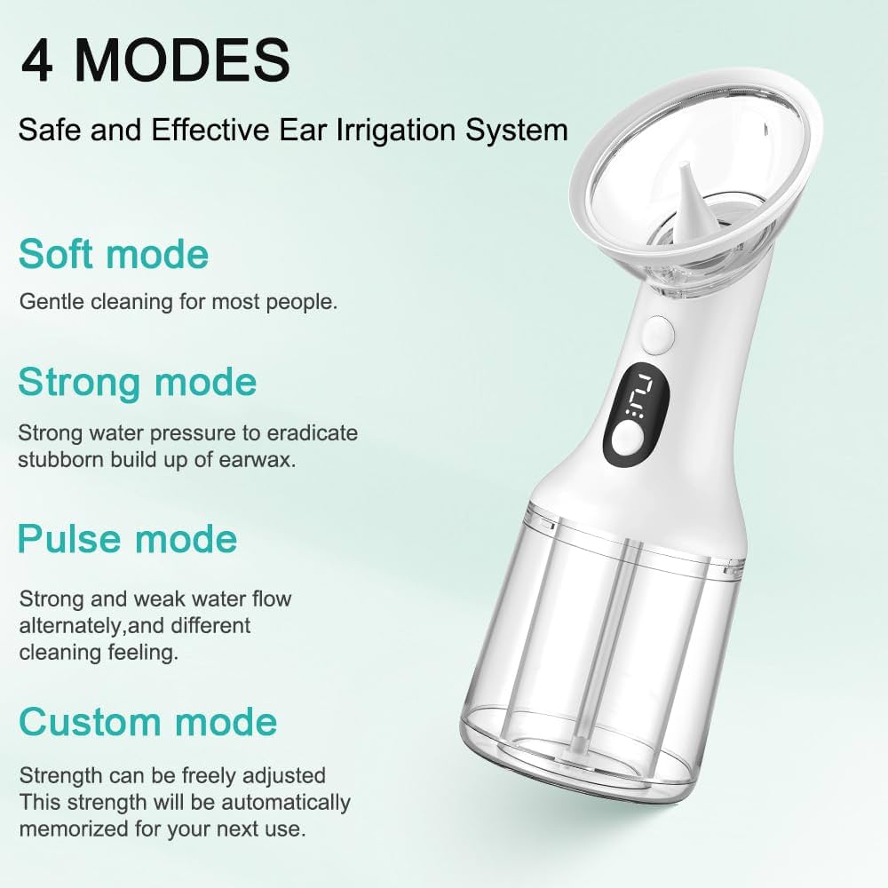 Electric Ear Cleaner – 4-Mode Water Earwax Removal System